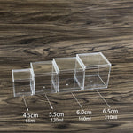 boîtes plastique transparent modernes bijoux rangement sans motif très transparent
