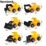 accessoires decoration gateau construction camions grue pelle carton multicolore anniversaire enfants toppers cupcakes