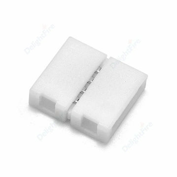 connecteur ruban led sans soudure angle blanc broches kit clips
