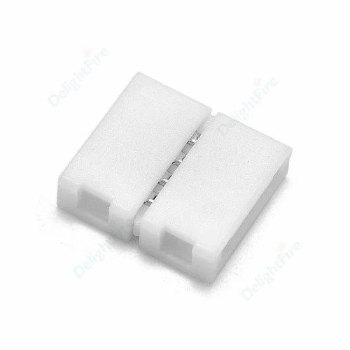 connecteur ruban led sans soudure angle blanc broches kit clips