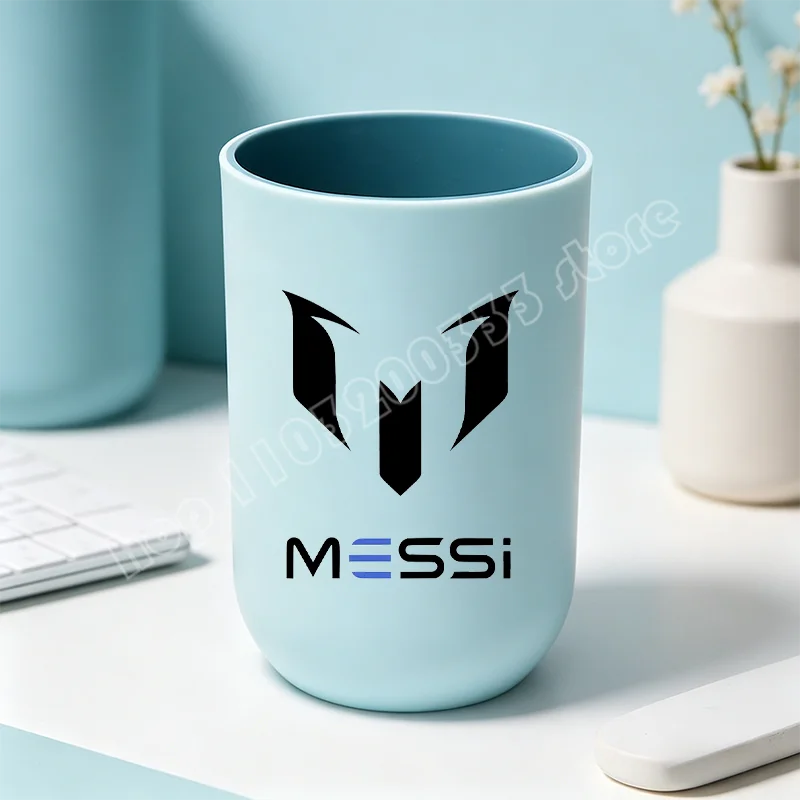tasse unisexe moderne messi football bleu clair tasse eau brosse dents salle bain ornement