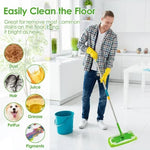 tampon microfibre vert doux absorbant clip pratique nettoyage sol meubles humidification écologique rechargeable