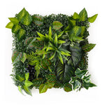 plantes artificielles herbe feuilles vertes rouge naturel decoration exterieur accrochable variées veines rouges