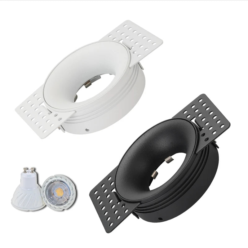 support encastrable led gu10 gu5.3 noir blanc moderne chambre coucher aluminium