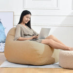 Sac main moderne rose clair gris beige doux uni coton 80cm 90cm