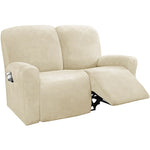 housses canapé relax velours machine lavable moderne rose clair gris bleu marron vert foncé