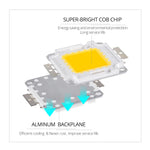 ampoules led 10w 20w 30w 50w 100w blanc chaud moderne chip cob carré aluminium