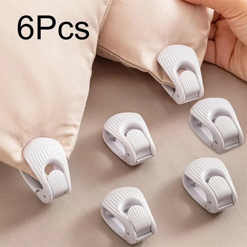 clips literie blancs modernes fixes sans épingles attaches couette plastique confortables ridées simples opaques
