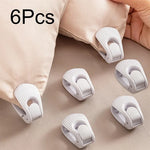 clips literie blancs modernes fixes sans épingles attaches couette plastique confortables ridées simples opaques