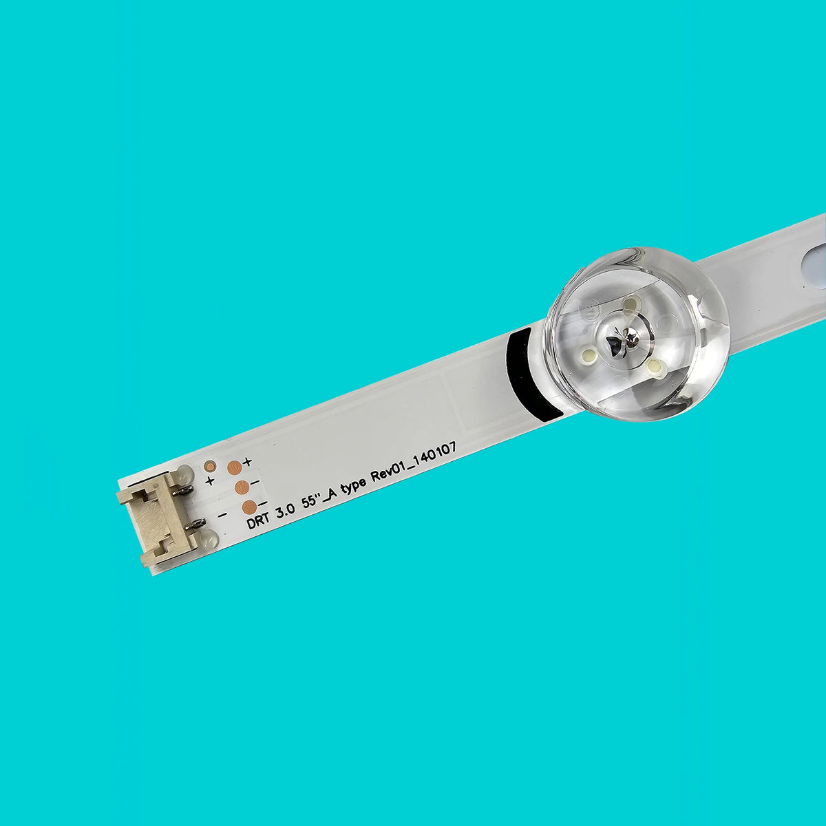 bande lumineuse led blanc bleu transparent moderne clips fixations connecteurs électriques
