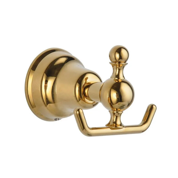 accessoires salle bain doré porte serviettes porte papier toilette porte savon classique luisant cuivre