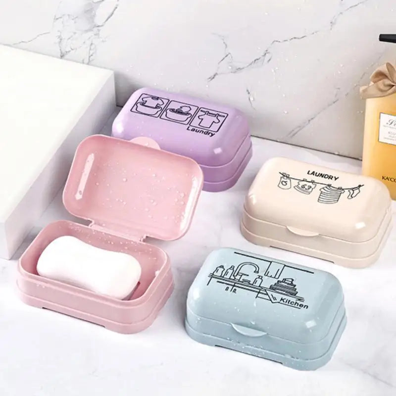 support savon couvercle violet rose bleu clair beige laundry kitchen moderne minimaliste