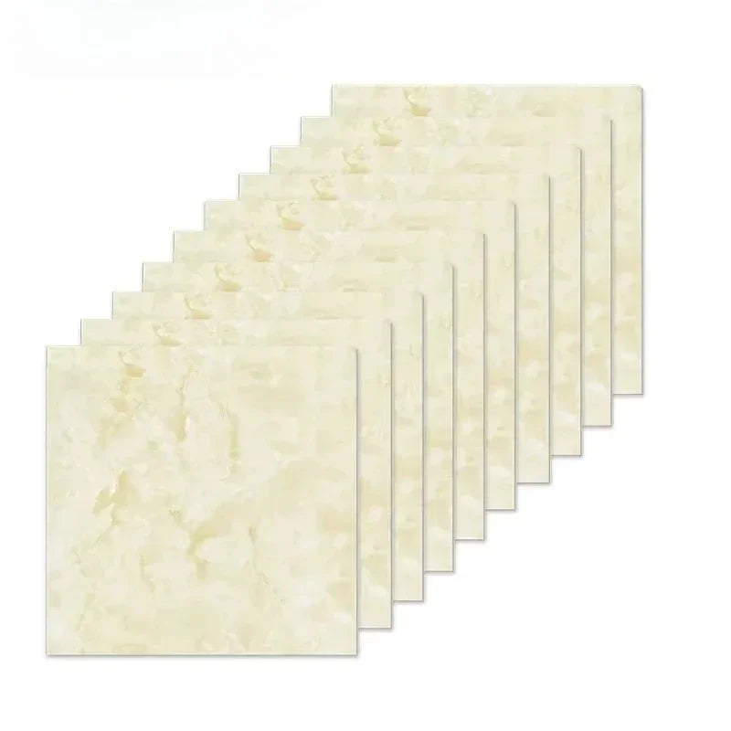 carreaux sol muraux adhésifs imitation marbre blanc gris veines dorées modernes