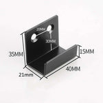 support mural moderne noir gris rose pâle mat robuste multifonctionnel fixations carreaux miroirs