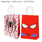 ensemble décoration anniversaire spider man vaisselle jetable nappe assiettes gobelets banderole ballons rouges