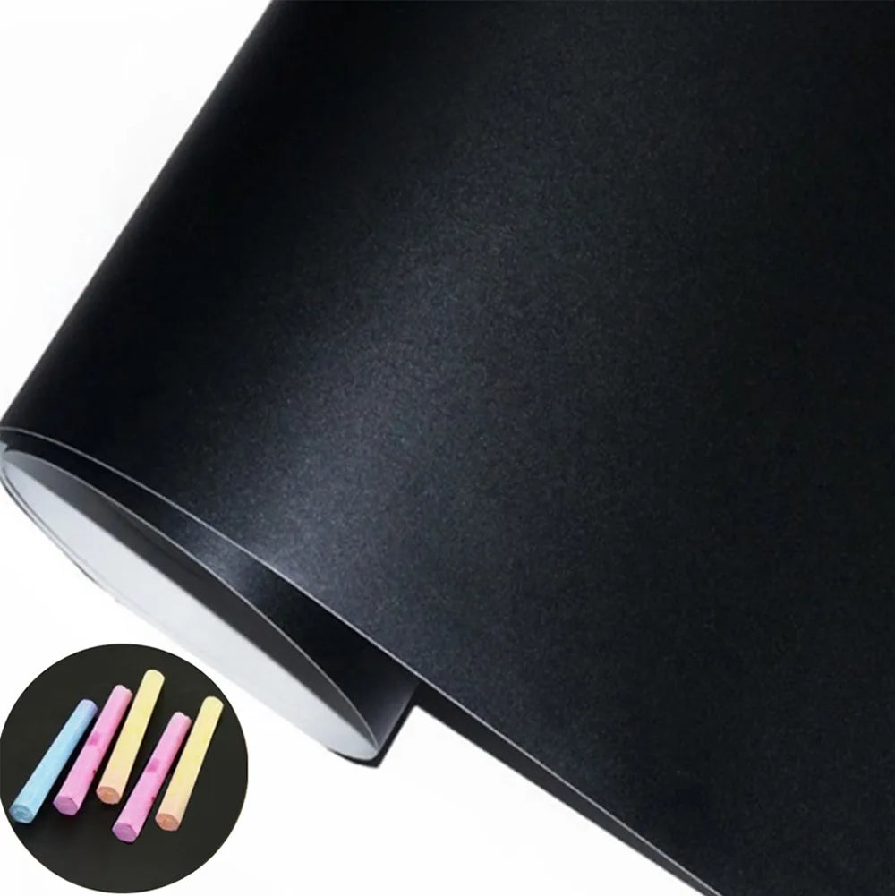 tableau noir effaçable moderne autocollant pvc noir mat opaque craies