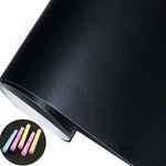 tableau noir effaçable moderne autocollant pvc noir mat opaque craies