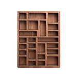 boîtes compartiments bois naturel vintage bijoux objets décoratifs multiple rangement original