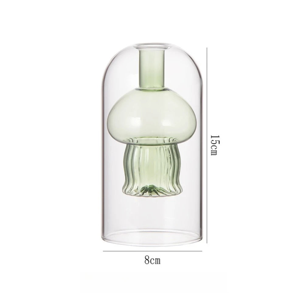 diffuseur huiles essentielles moderne forme champignon transparent vert marron rose bleu