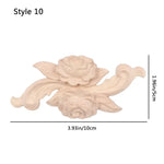 appliques decoratives bois floral sculptees baroques naturelles decoration murale farmhouse classic