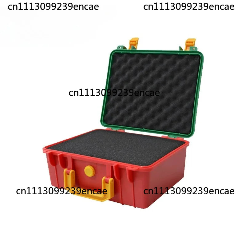 boîtes rangement réutilisables plastique rouge vert bleu jaune noir poignées intérieur mousse moderne robuste