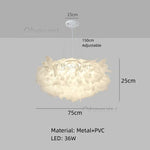 lampe suspension blanc forme géométrique moderne plaque fixation flux lumineux intelligent certification sécurité