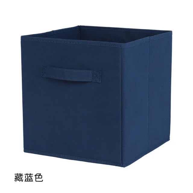 boîtes rangement pliables modernes poignées détachables couleurs multiples 28cmx26cmx26cm respectueux environnement