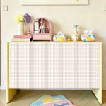 rideau cuisine moderne rayures rubans cerises coeurs blanc rouge bleuclair transparent opacité