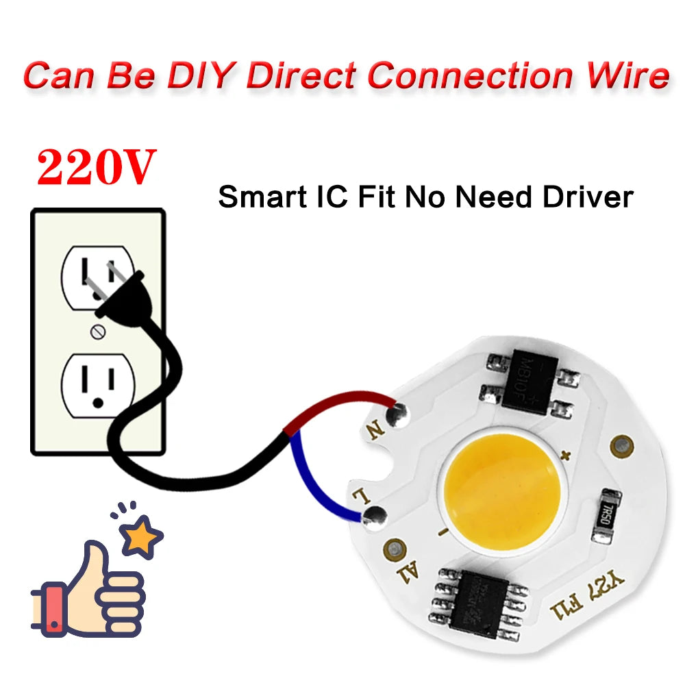 ampoules led chip blanc 27mm cool white 5700k modernes projecteur connecteurs électriques