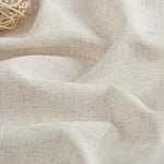 rideau rustique boho chic beige clair tissu polyester franges opacité