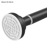 tige rideau noir tige rideau blanc acier inoxydable respectueux environnement moderne sans perçage fixations