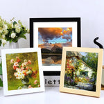 cadre photo classique bois peint noir beige marron clair 15x15cm 20x20cm 25x25cm 30x30cm decoration