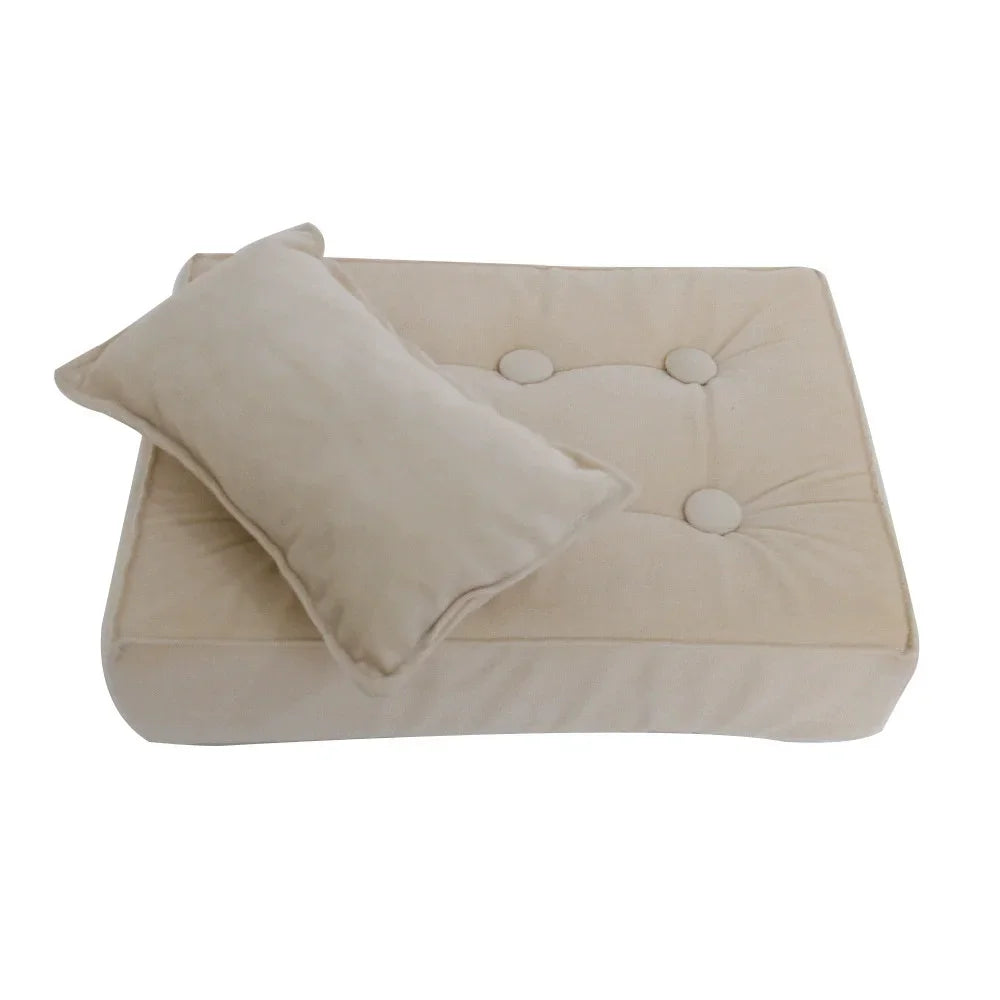 lit bébé vintage points noir motif floral confortable couverture oreiller