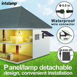 lampe solaire industrielle panneau solaire noir ampoule dorée clips facile led rechargeableextérieurintérieur