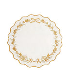 serviette table classique guirlande feuilles ruban blanc bleu orange rouge violet doré respectueux environnement