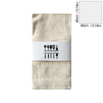 serviettes table coton texture lin moderne vert jaune gris rose beige blanc opaques clips