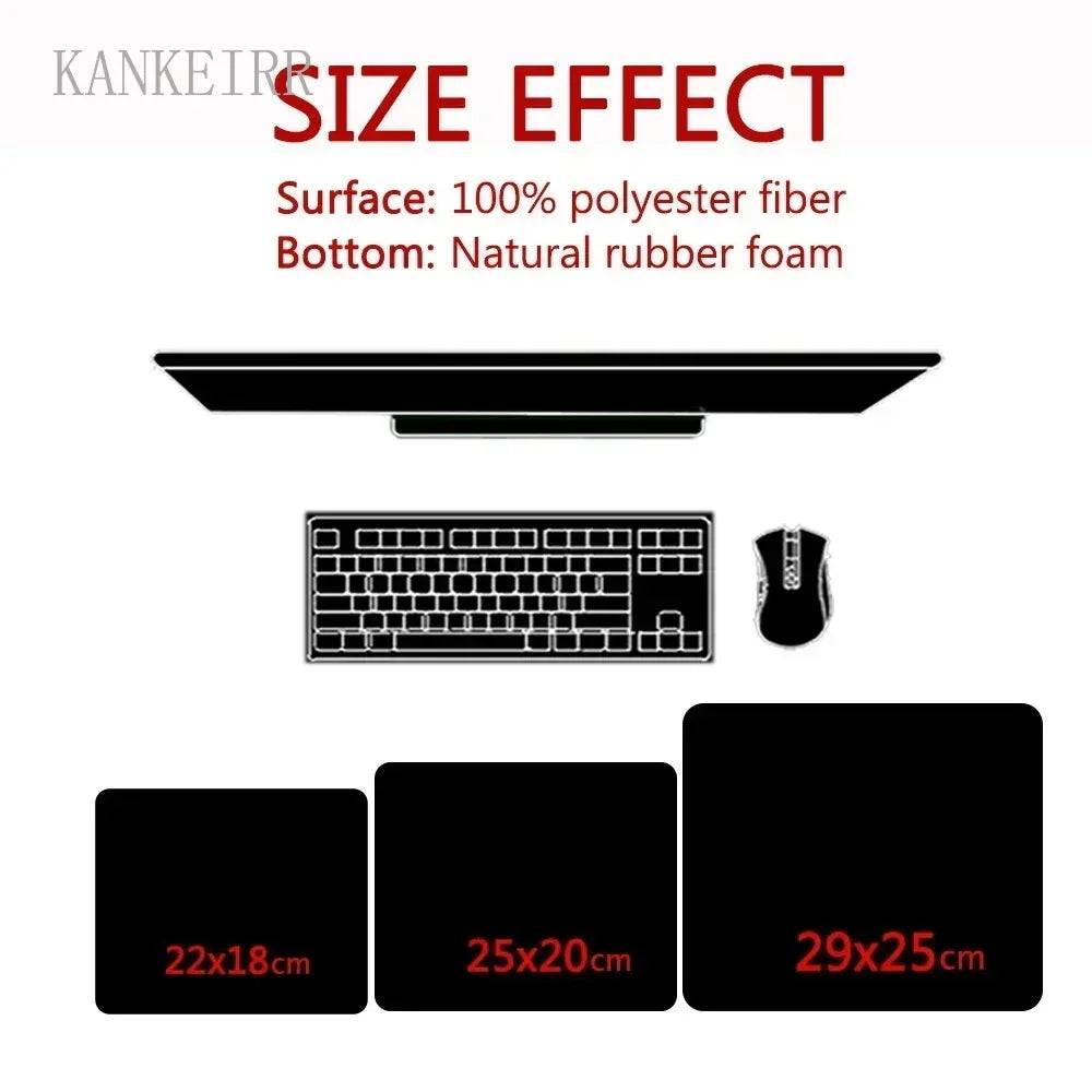 tapis souris jeu gamer noir lettre rouge moderne souris clavier manette portable