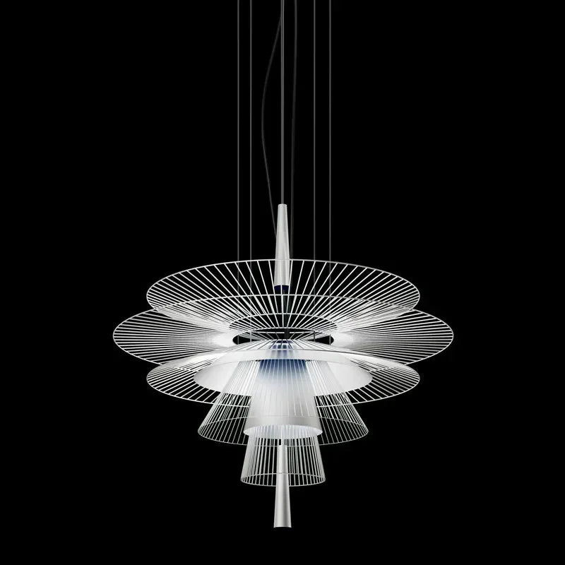 suspension lumineuse moderne dorée cercles concentriques opaque chaîne câble électrique 60 249 lumens 90