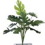 plantes artificielles vertes extérieures décoration jardin feuilles naturelles modernes tringle fixations textures variées