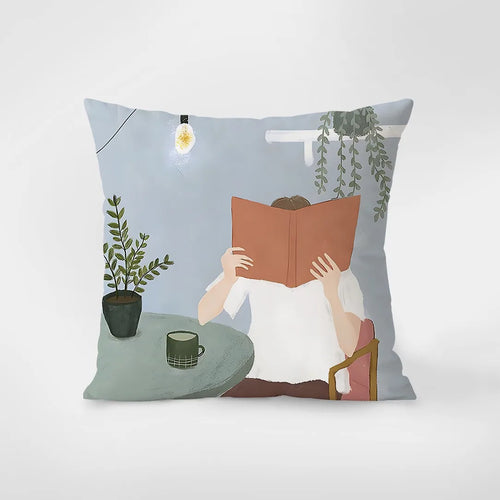 coussin carré moderne motif chat animaux 40x40cm 45x45cm 50x50cm 60x60cm