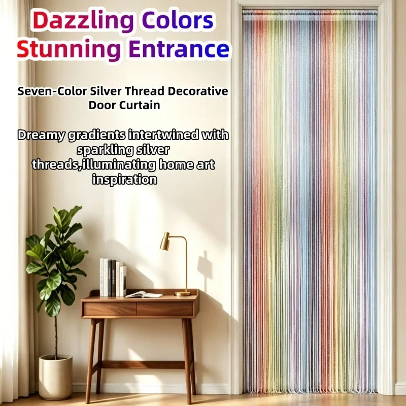 Rideau Décoratif Polyester Arc Ciel Ombrage Intégral Fenêtre Plate Style Moderne Salon Chambre Isolant