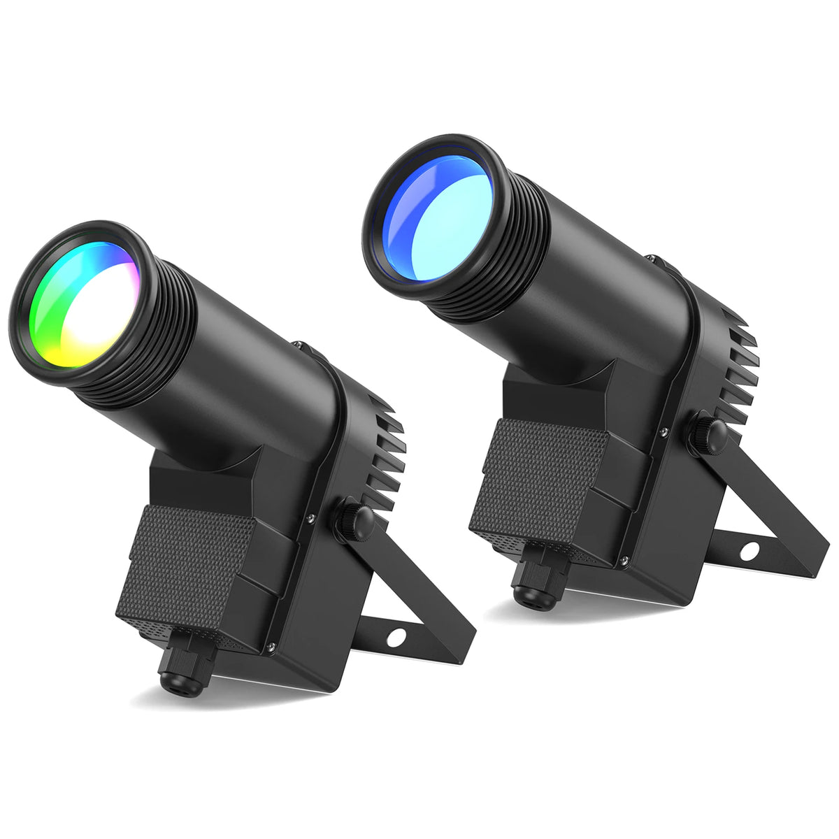 projecteur led noir moderne 30w dmx scène disco effets lumière professionnel
