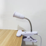 lampe pince flexible blanc moderne interrupteur tête lit table lecture