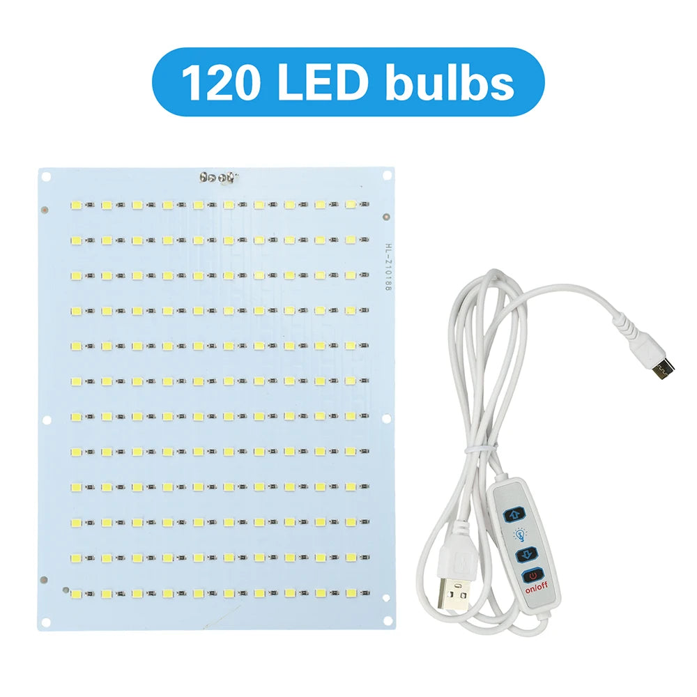 panneau led blanc mat moderne 5.5w 6500k usb réglable sans visibilité fixe