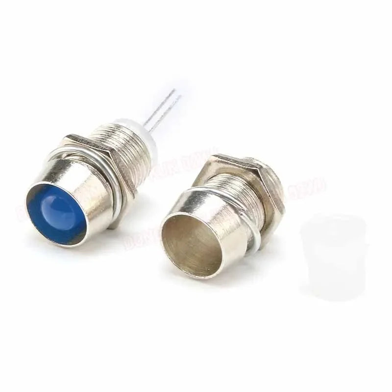 supports led isolants 3mm 5mm deux pièces transparents argentés bleus industriels