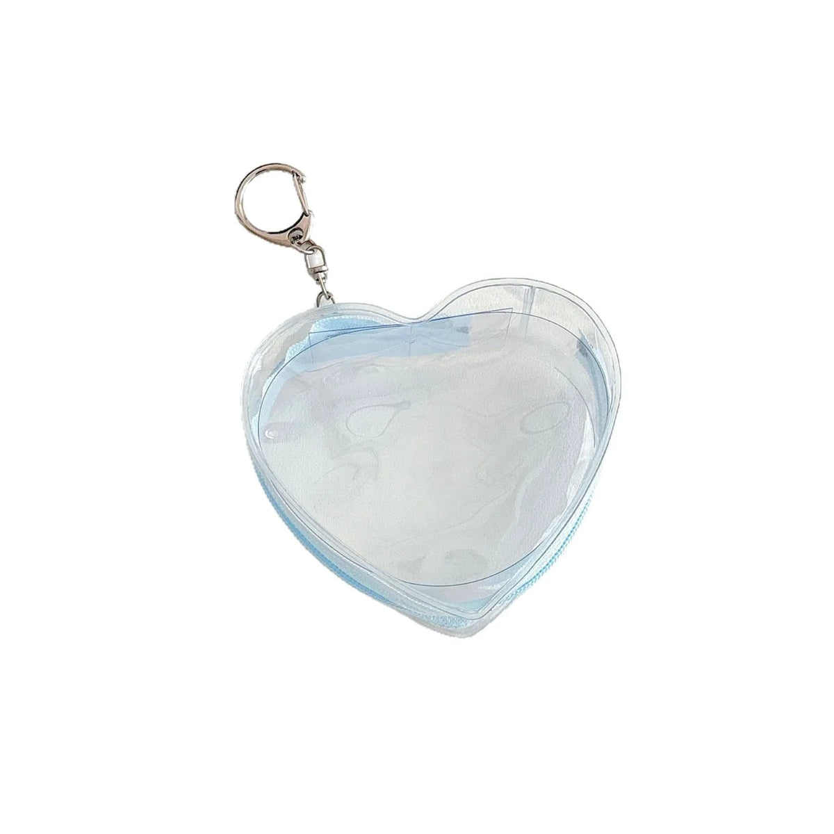 boîte transparente pvc marbrée coeurs plastique anneau métallique rangement poupées couleurs transparentes moderne minimaliste