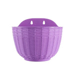 panier suspendu tissé moderne blanc bleu clair rose orange grille protection