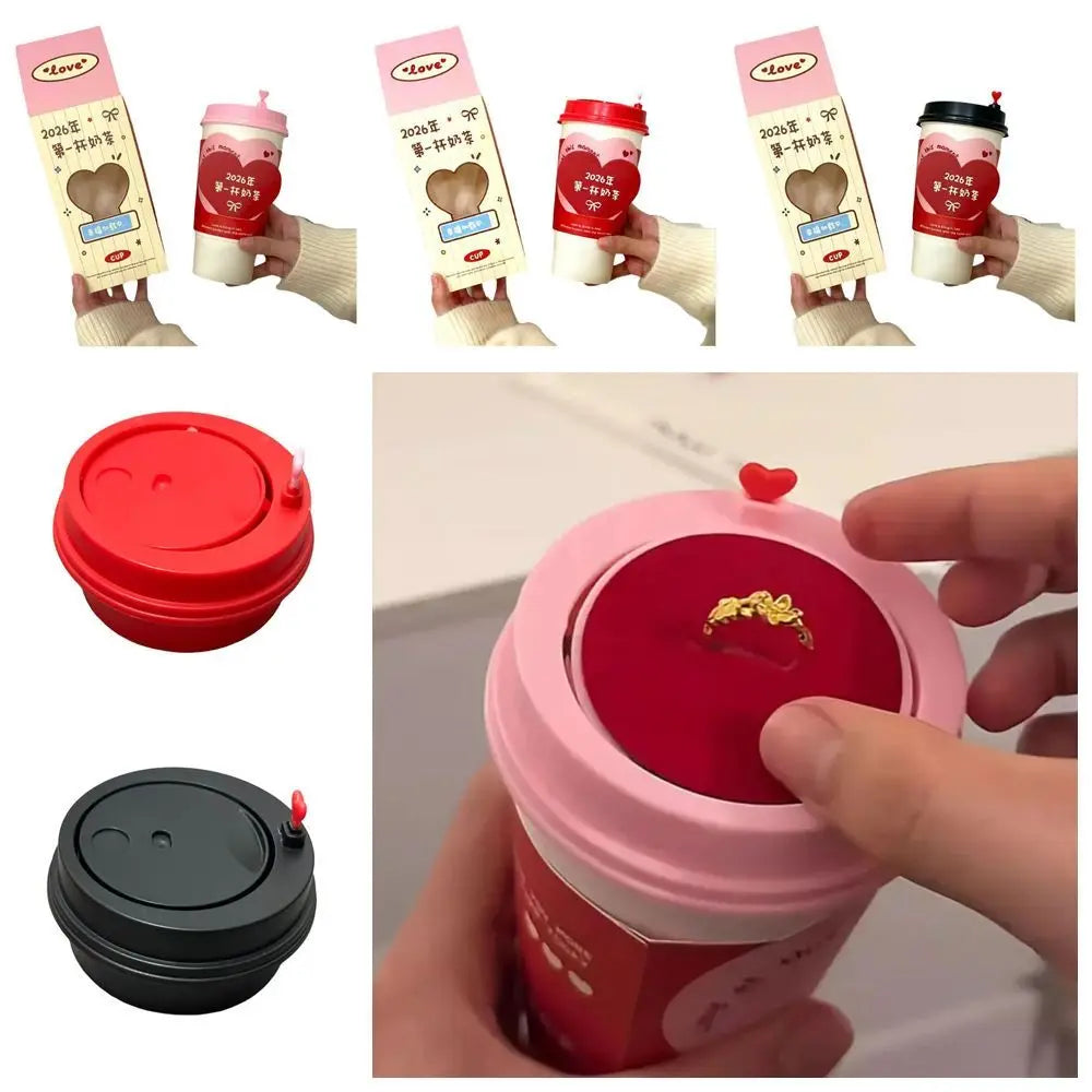 tasses jetables forme cœur moderne rose noires blanches emballage décoratif