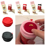 tasses jetables forme cœur moderne rose noires blanches emballage décoratif