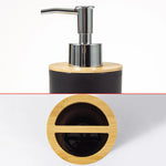 ensemble d'accessoires salle bain distributeur savon porte brosses dents porte savon noir moderne minimaliste